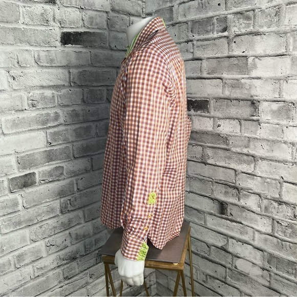 Robert Graham X Flip Cuff Checked Gingham Button Down Shirt - Picture 5 of 11